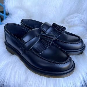 Adrian leather loafer black stitch!